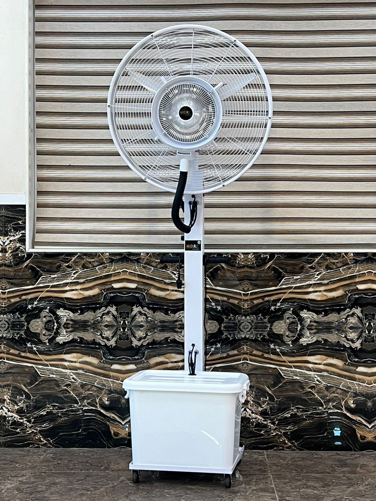 white mist fan